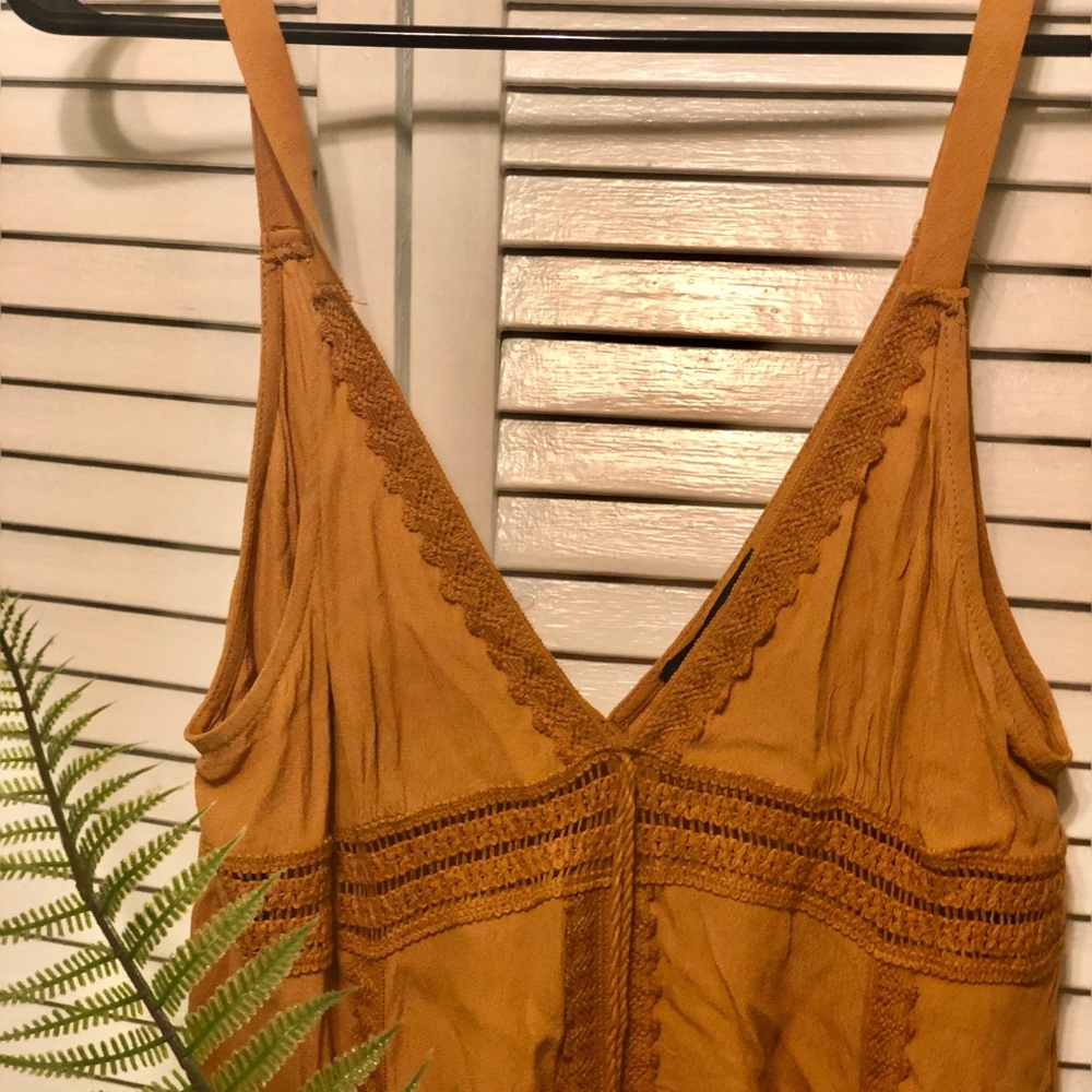 Mustard yellow Boho Forever 21 sundress!